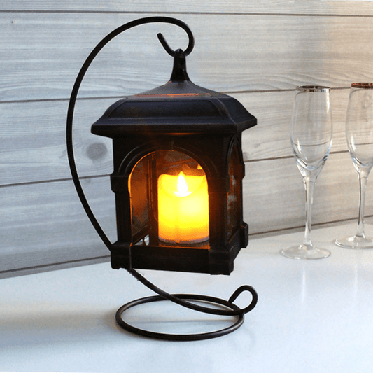 Vintage Solarbetriebene Gartenlaterne