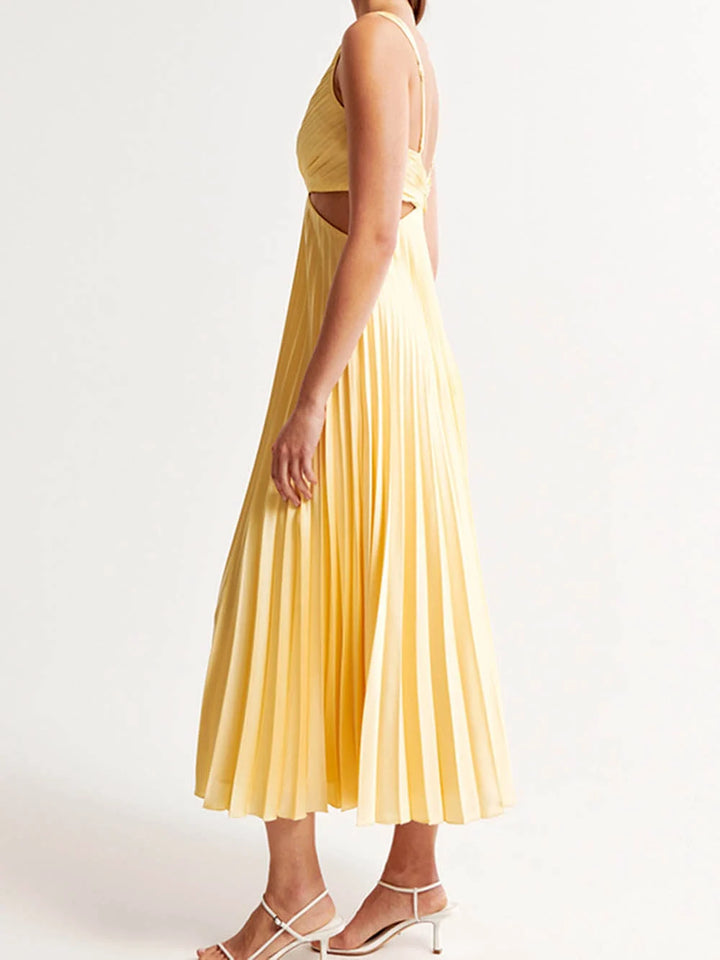 Elegantes Abendkleid Mit Plissee Für Damen | Midi