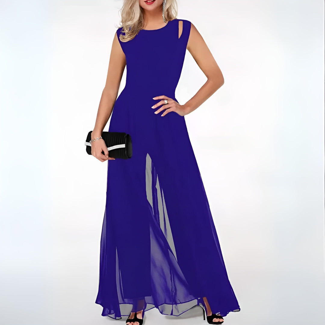 Damen Eleganter ärmelloser Jumpsuit | Formelle