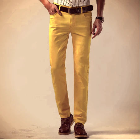 Herren Farbig Hose | Schlanke Passform