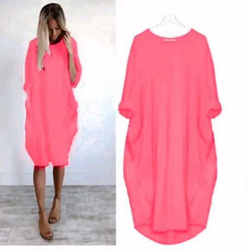 Bequemes Sommerkleid Für Damen Mit Lockerer Passform | Midi