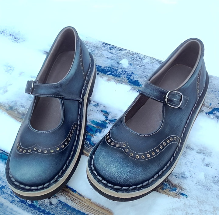 Damen Vintage Slip On Schuhe | Klassisch