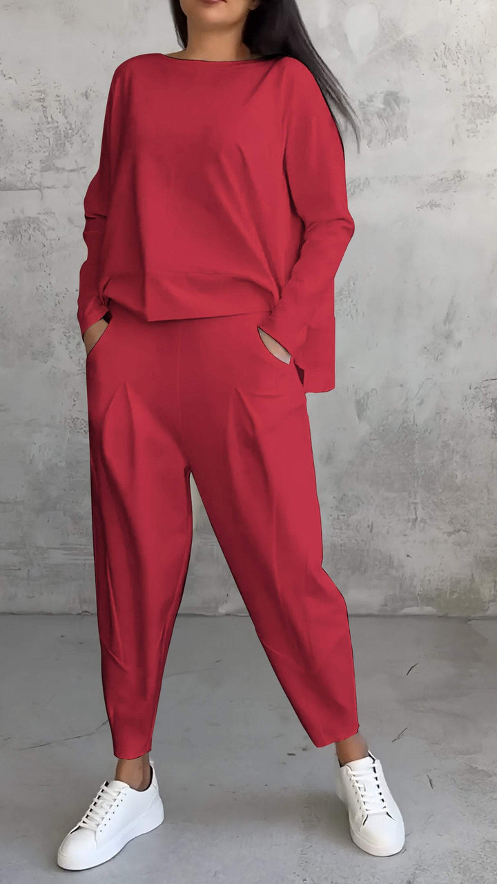 Damen Entspannte Passform 2-Teiliges Set | Bequeme