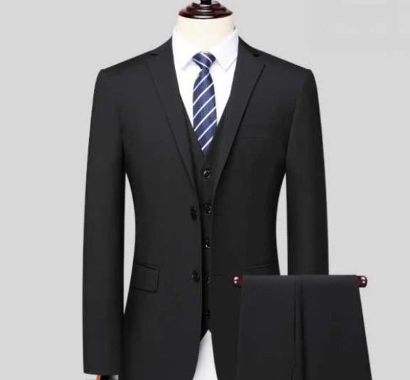 Herren Klassisch Schlanke Passform Hochzeit Gast Anzug Set | 3 Stück