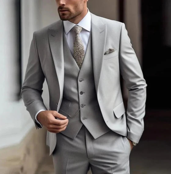 Dreiteiliger Hochzeitsgast Anzug für Herren | Elegante