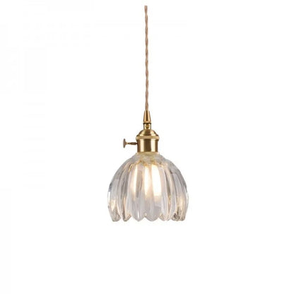 LuxeLights - Retro-Pendelleuchte mit japanischem Blumenmuster