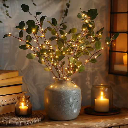 Nordicalux Zweiglichter für eine elegante und natürliche Wohnatmosphäre.