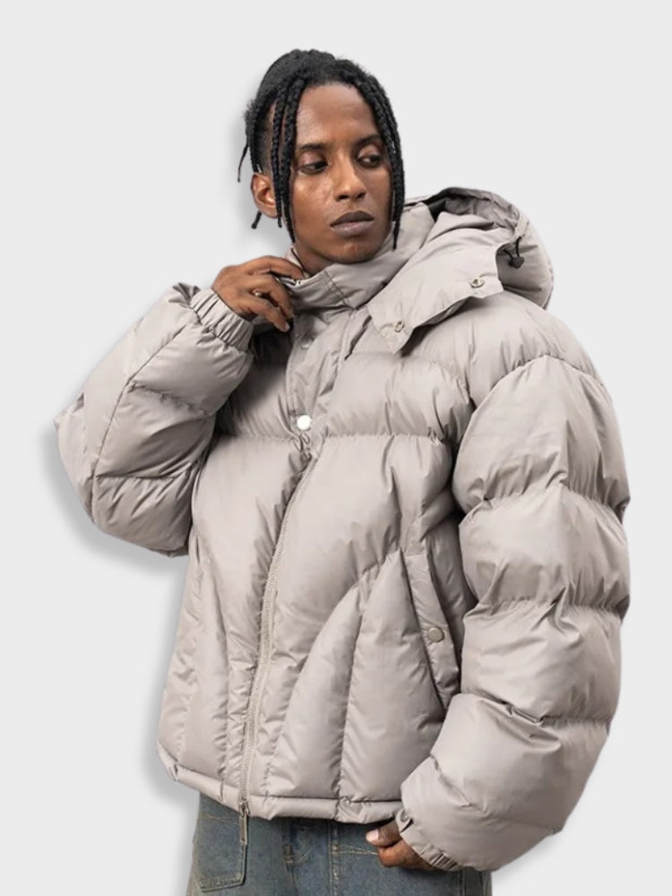 Warme Kapuzenjacke für Herren | Puffer