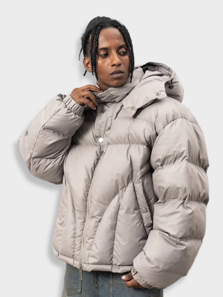 Warme Kapuzenjacke für Herren | Puffer