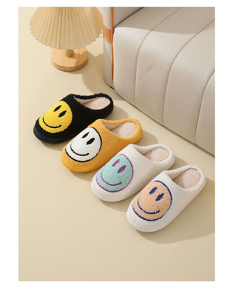 Unisex Smiley Gesicht weiche Hausschuhe | Innen