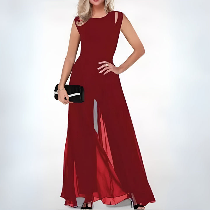 Damen Eleganter ärmelloser Jumpsuit | Formelle