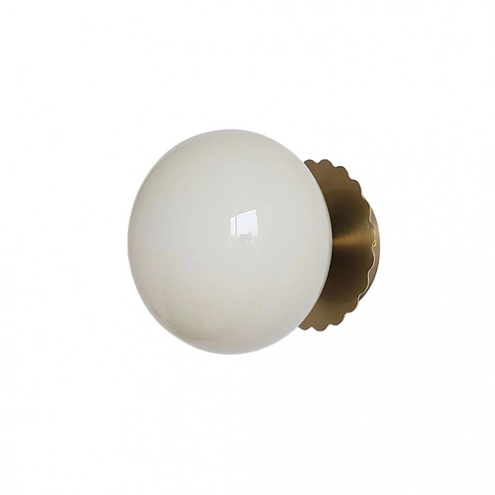 Runde Wandlampe, die perfekt zu skandinavischen Möbeln passt.