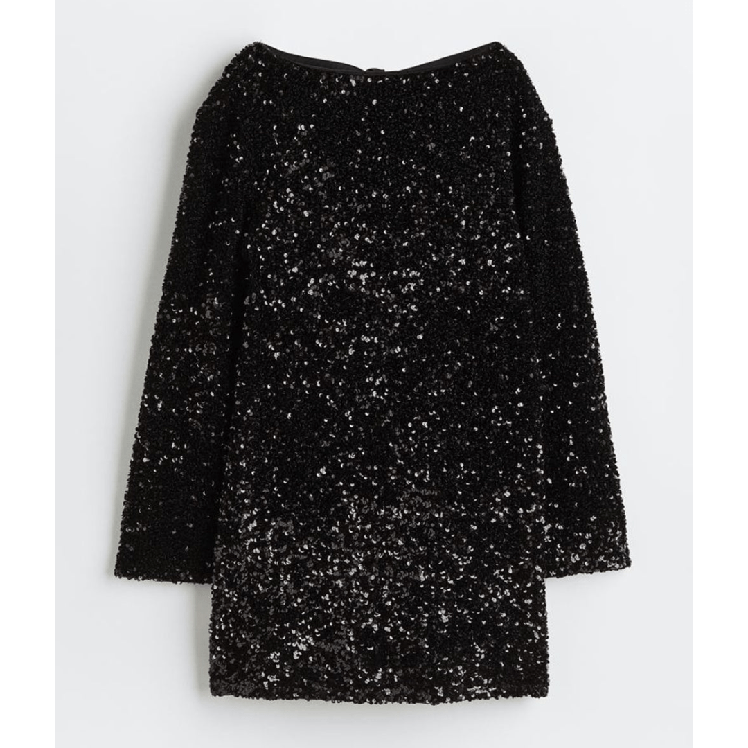 Damen Lockere Passform Paillettenkleid | Mini