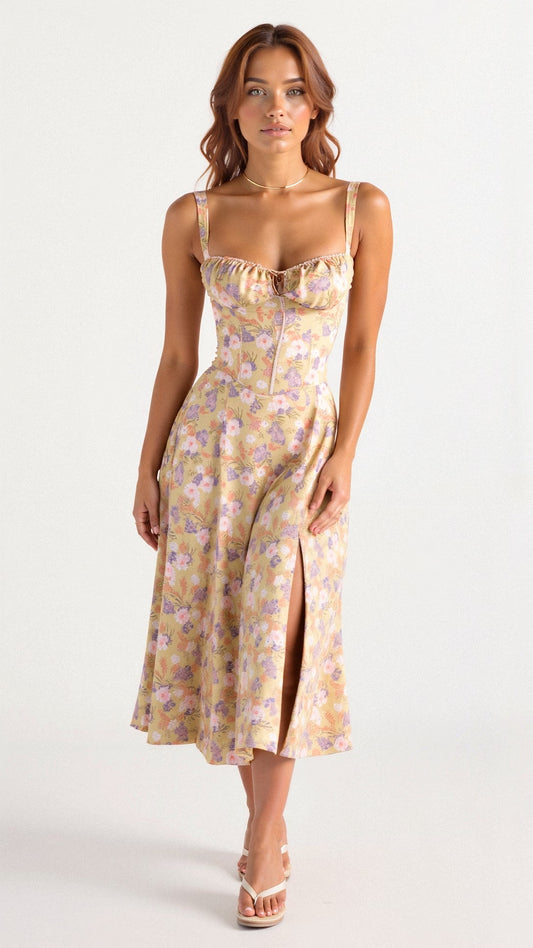 Elegantes Sommerkleid Mit Blumenmuster Für Damen | Mini