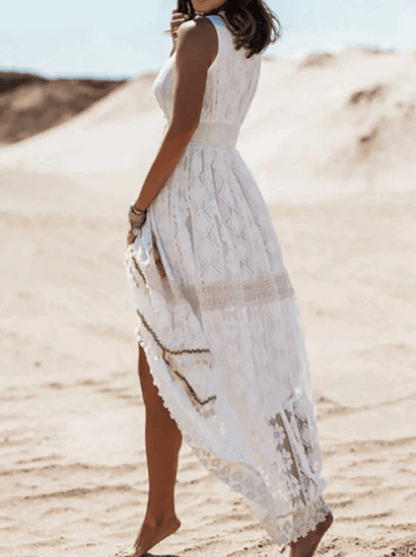 Boho Spitzenkleid Für Damen | Maxi