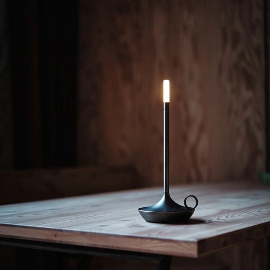 KerzenGlanz Tischlampe Elegante Kerzenform – elegante Tischlampe von KerzenGlanz mit ansprechender Kerzenform für stilvolle Wohnräume.