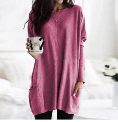 Damen Übergroßes Langarmshirt Pullover | Winter