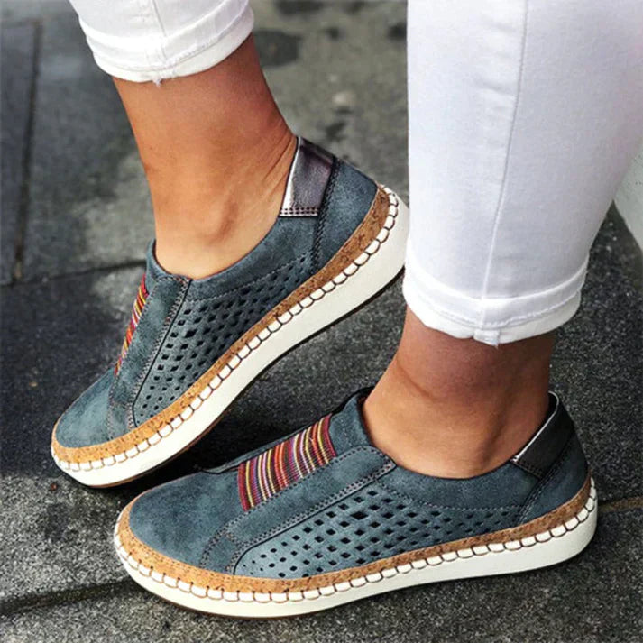 Atmungsaktive Slip-On-Schuhe für Damen | Orthopädisch