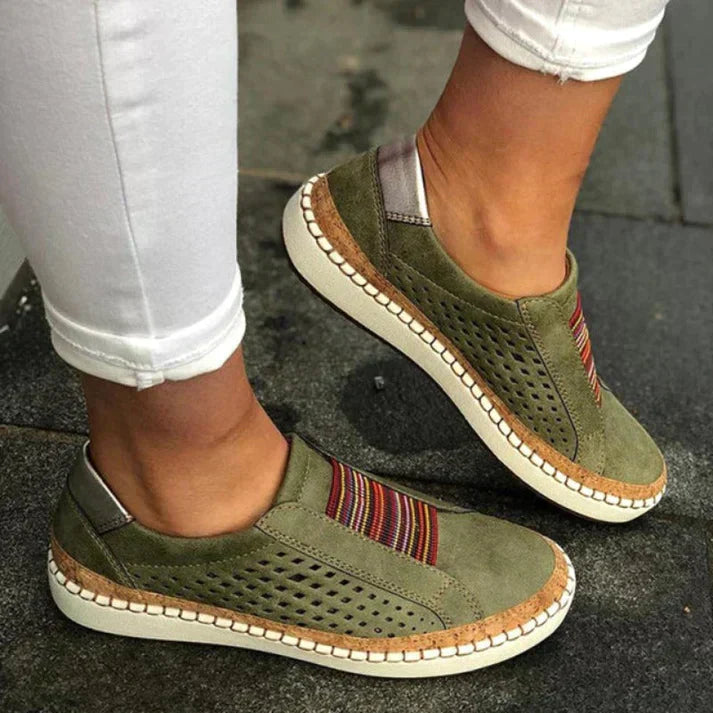 Atmungsaktive Slip-On-Schuhe für Damen | Orthopädisch