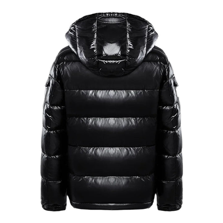 Herren Puffer Kapuze Langarm Jacke | Reißverschluss