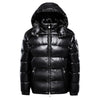 Herren Puffer Kapuze Langarm Jacke | Reißverschluss