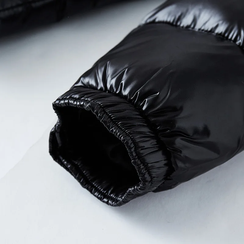 Herren Puffer Kapuze Langarm Jacke | Reißverschluss