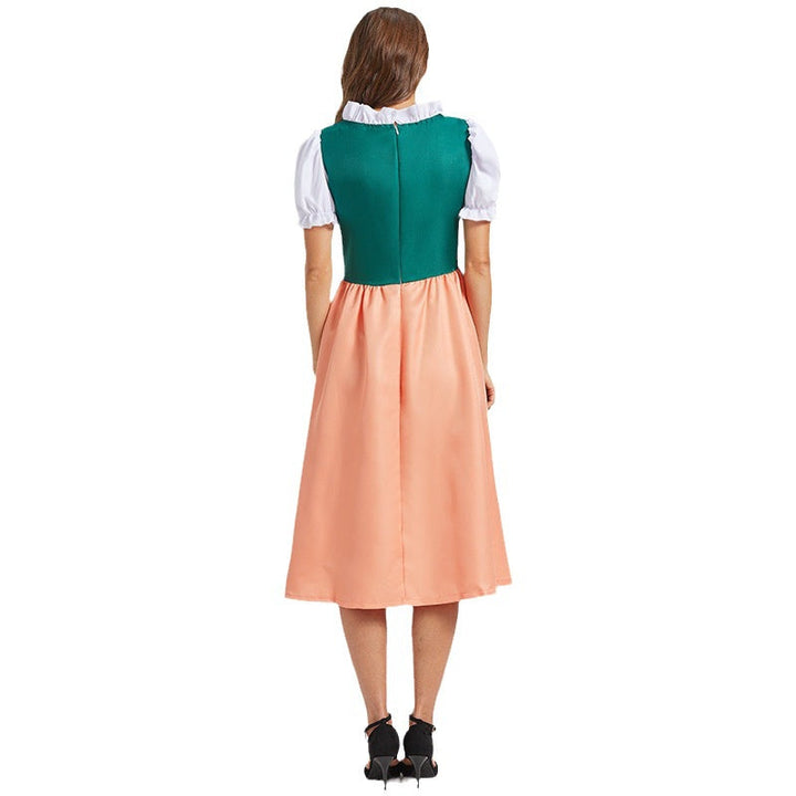 Damen Traditionelle kurze Ärmel Oktoberfest Dirndl Kleid