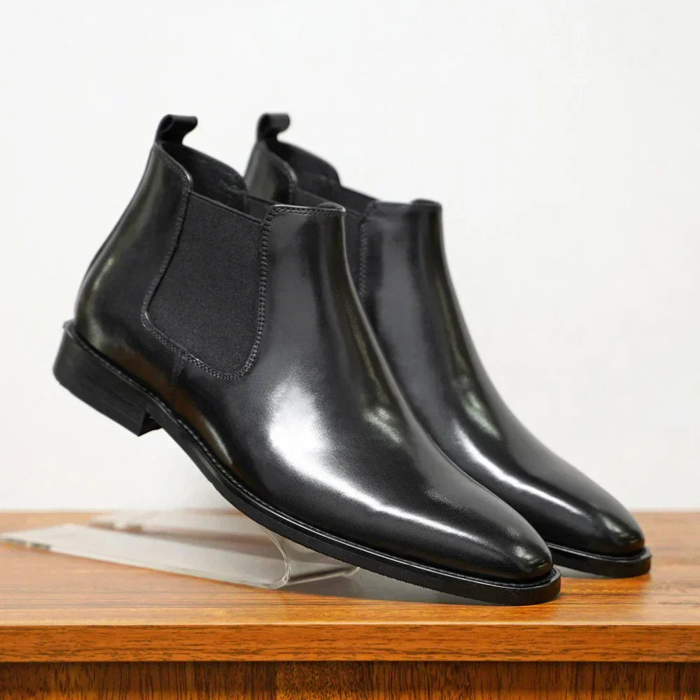 Herren Spitz Stiefel | Polierter Look