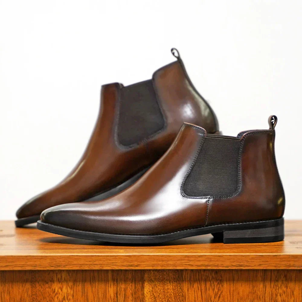 Herren Spitz Stiefel | Polierter Look