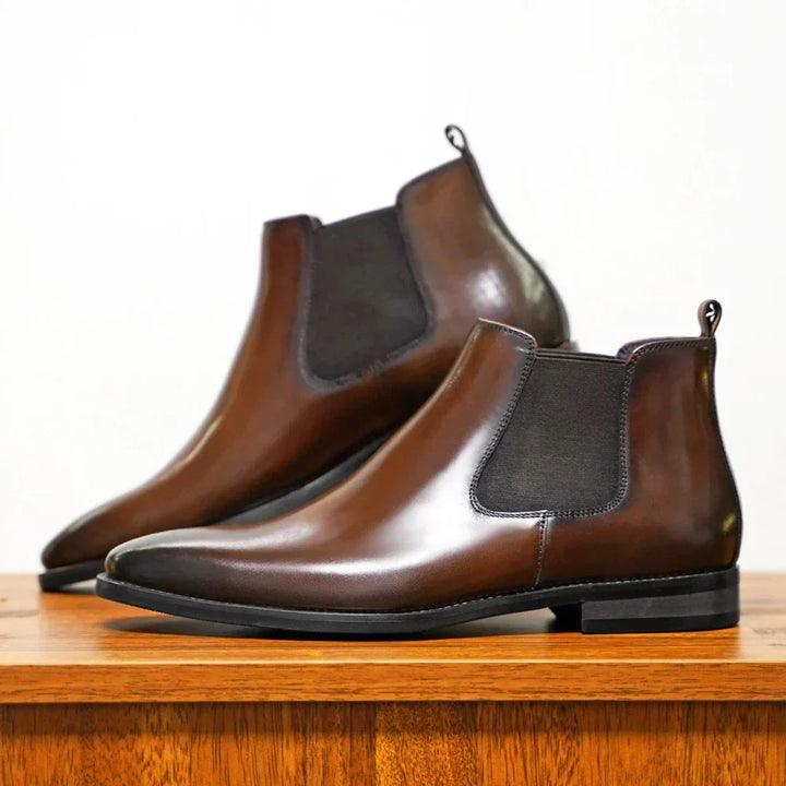 Herren Spitz Stiefel | Polierter Look