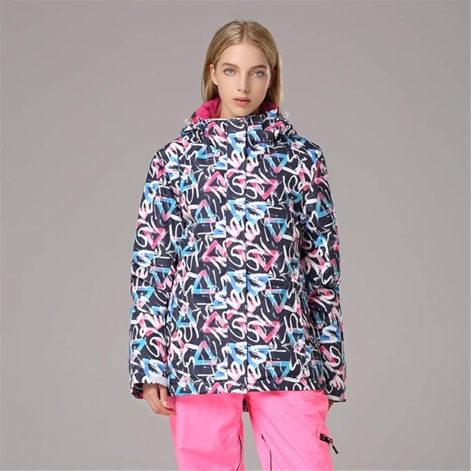 Warme Skijacke Damen | Stilvoller Druck