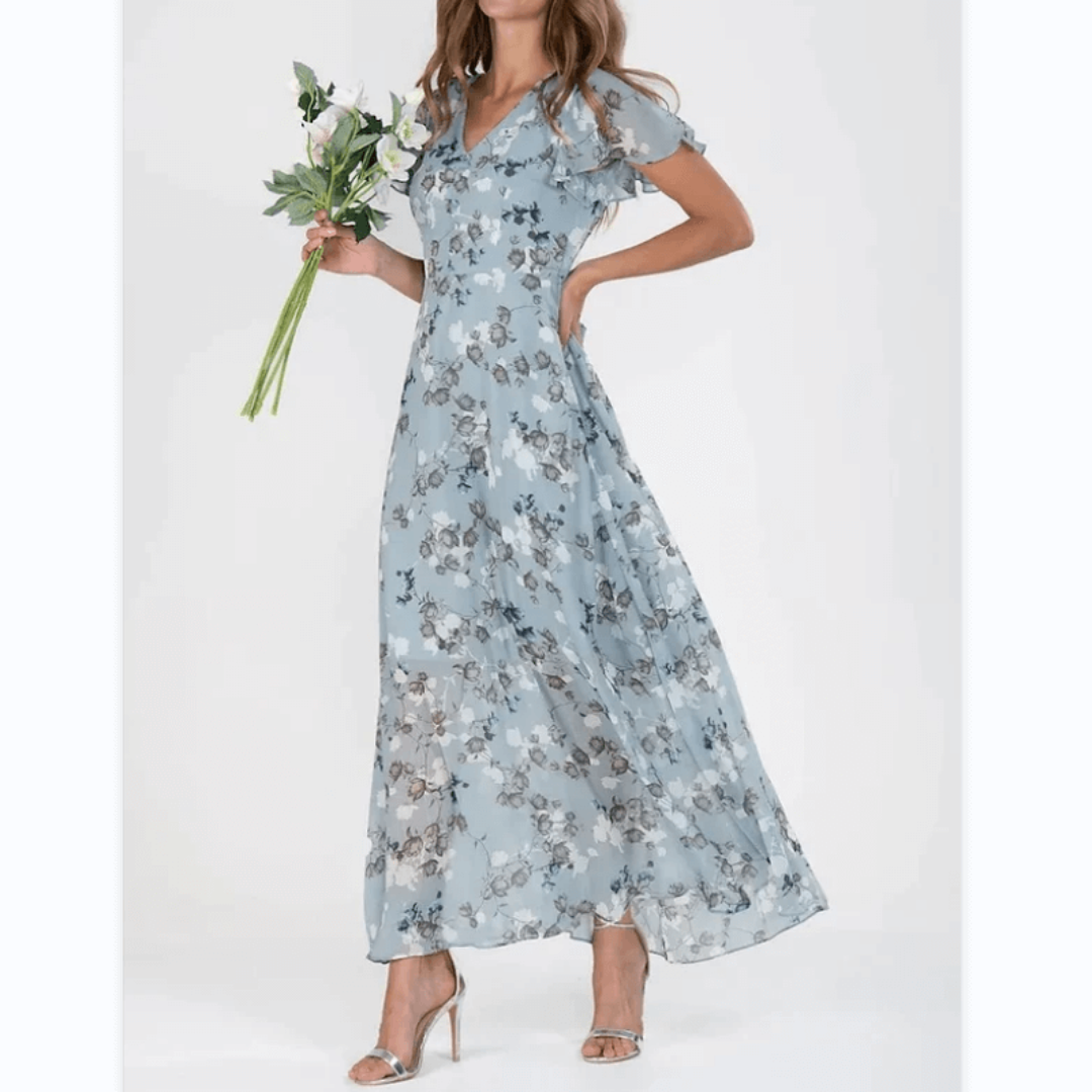 Blumenkleid Für Hochzeitsgäste | Maxikleid