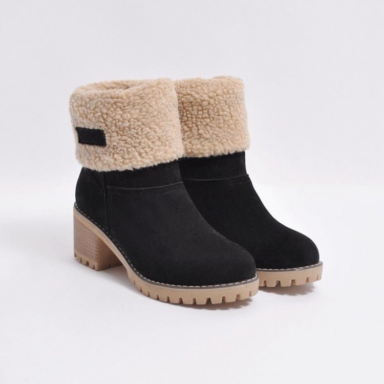 Mittlere Absätze Winterstiefel Damen | Warm