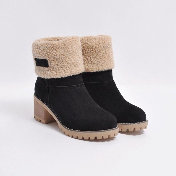 Mittlere Absätze Winterstiefel Damen | Warm