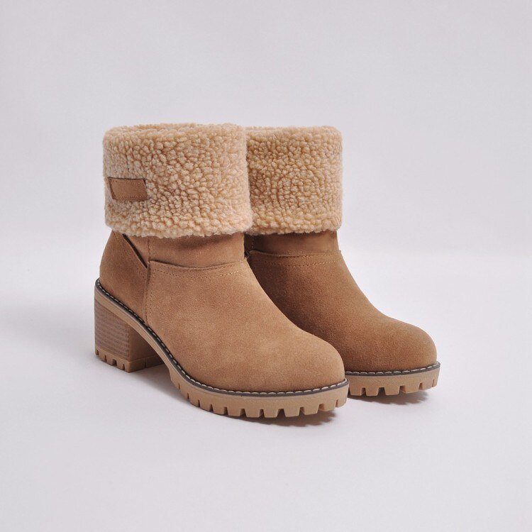 Mittlere Absätze Winterstiefel Damen | Warm