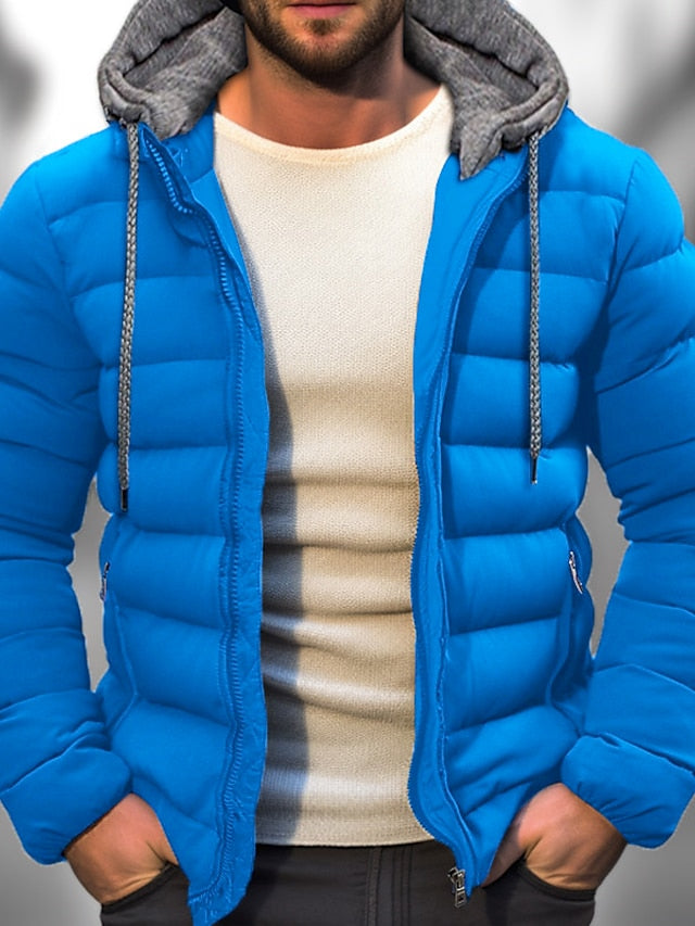 Herren Mit Kapuze Winter Jacke | Reißverschluss