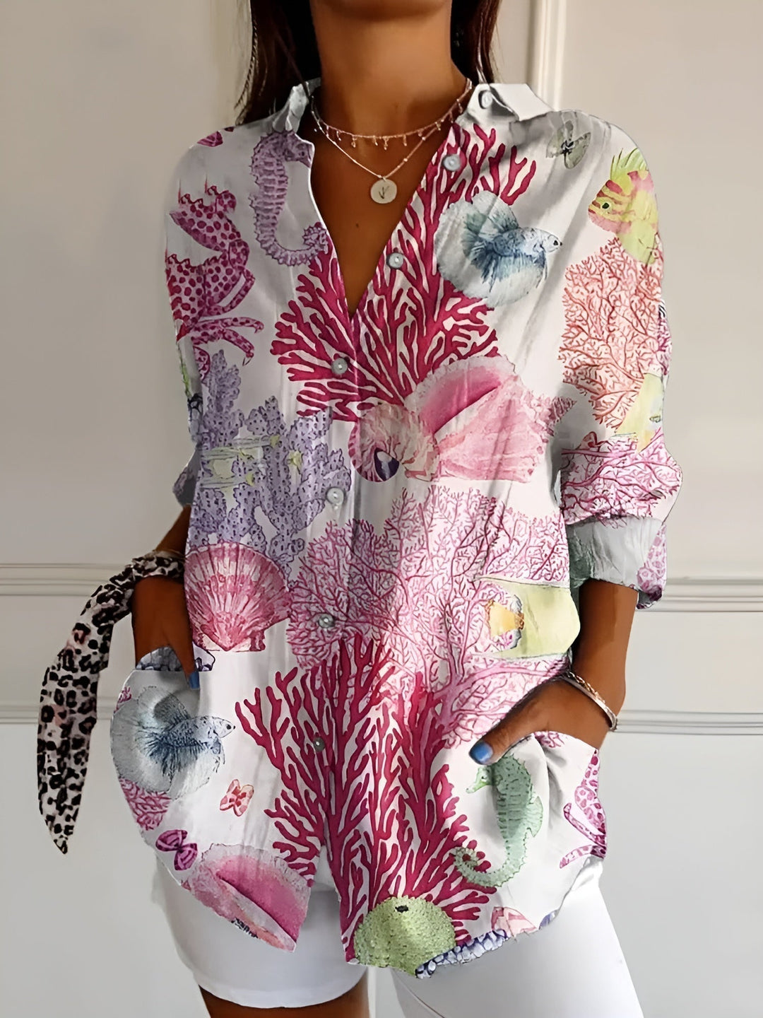 Stilvolles Button Down Hemd Für Damen | Langarm