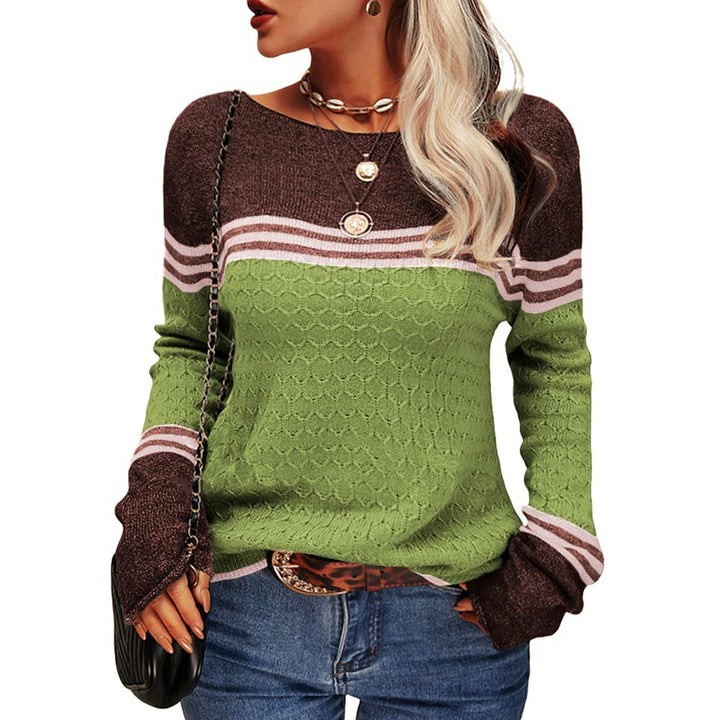 Damen Gestreift Pullover | Warme