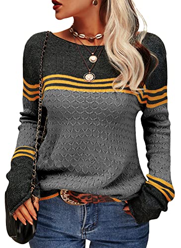 Damen Gestreift Pullover | Warme