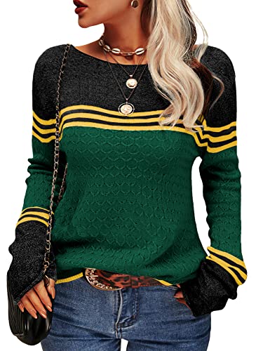 Damen Gestreift Pullover | Warme