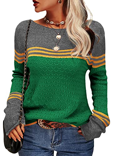 Damen Gestreift Pullover | Warme