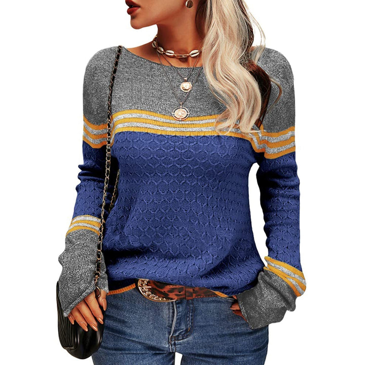 Damen Gestreift Pullover | Warme