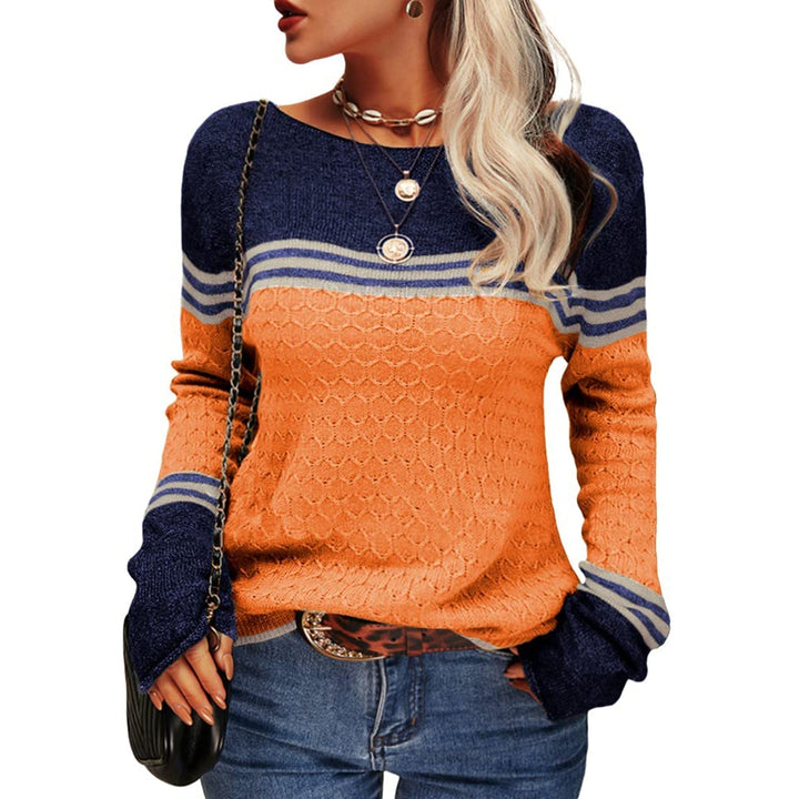 Damen Gestreift Pullover | Warme