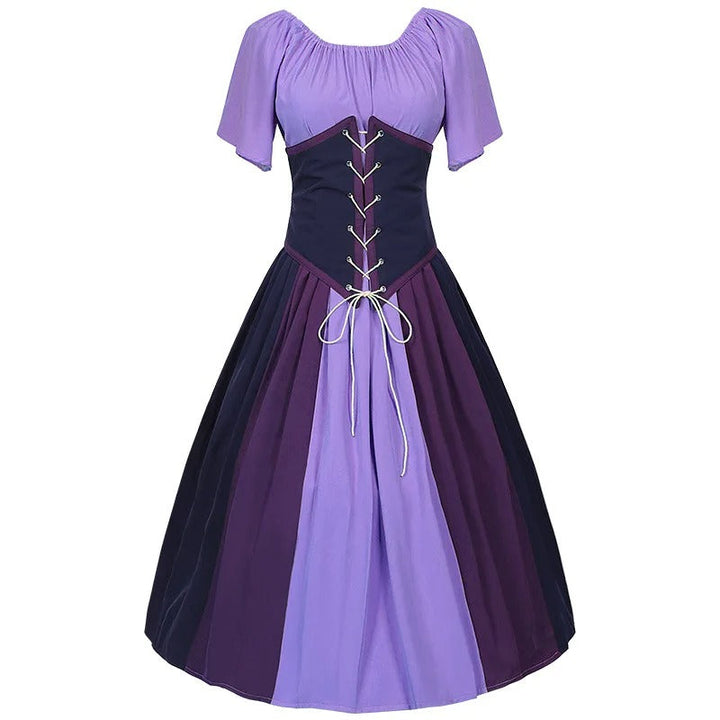 Damen Modische Puffärmel Oktoberfest Dirndl Kleid