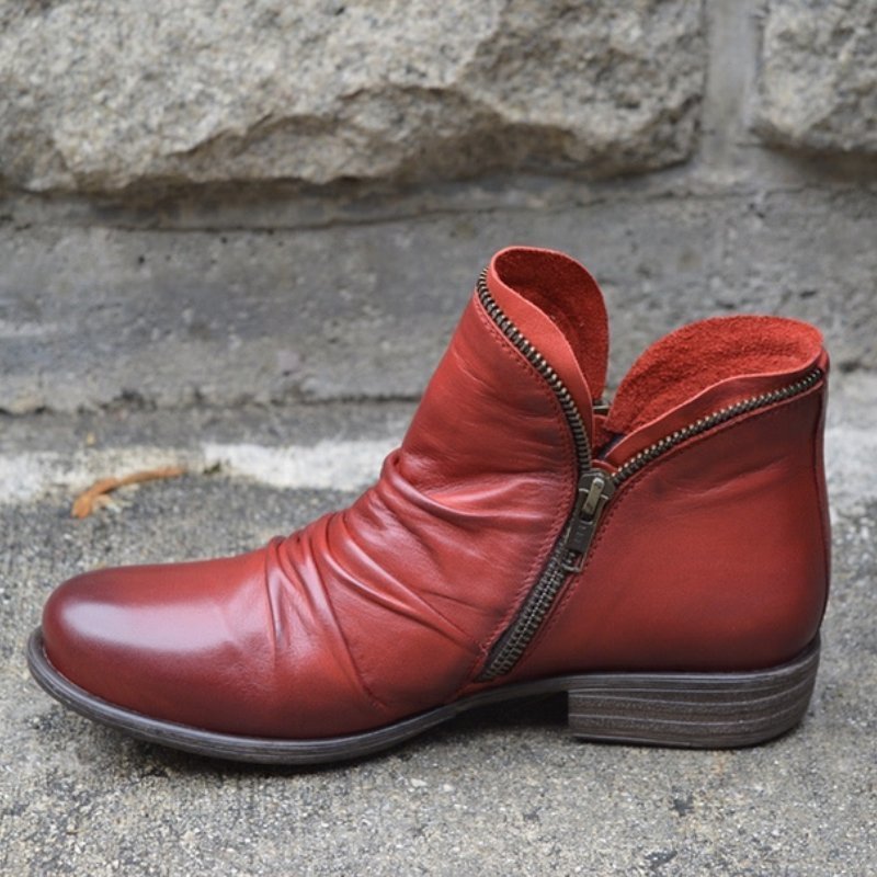 Seitenreißverschluss Winterstiefel Damen | Knöchellang