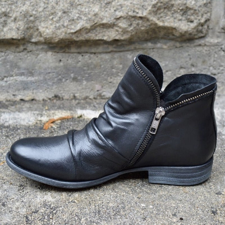 Seitenreißverschluss Winterstiefel Damen | Knöchellang