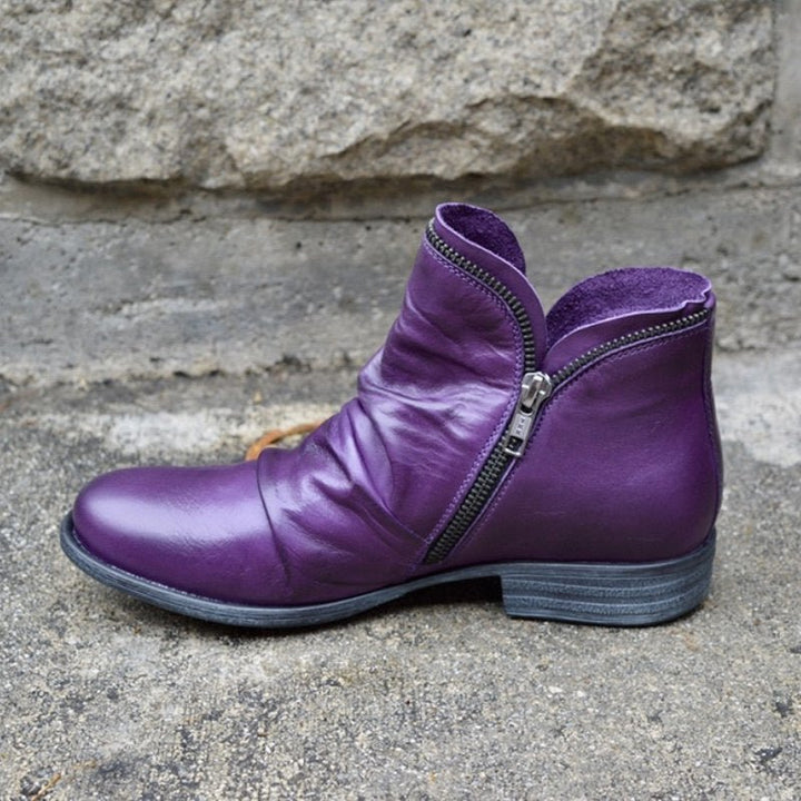 Seitenreißverschluss Winterstiefel Damen | Knöchellang
