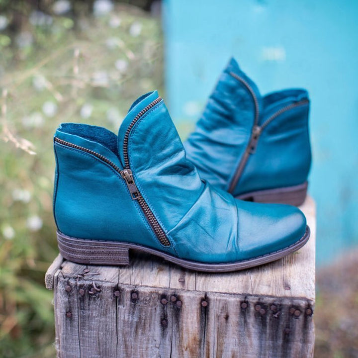 Seitenreißverschluss Winterstiefel Damen | Knöchellang