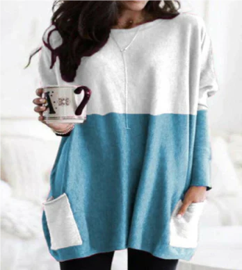 Damen Übergroßes Langarmshirt Pullover | Winter