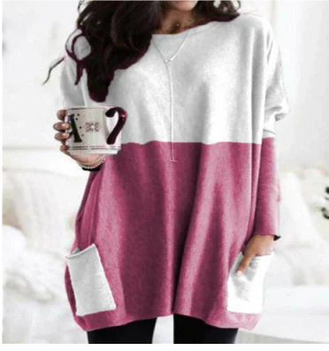 Damen Übergroßes Langarmshirt Pullover | Winter